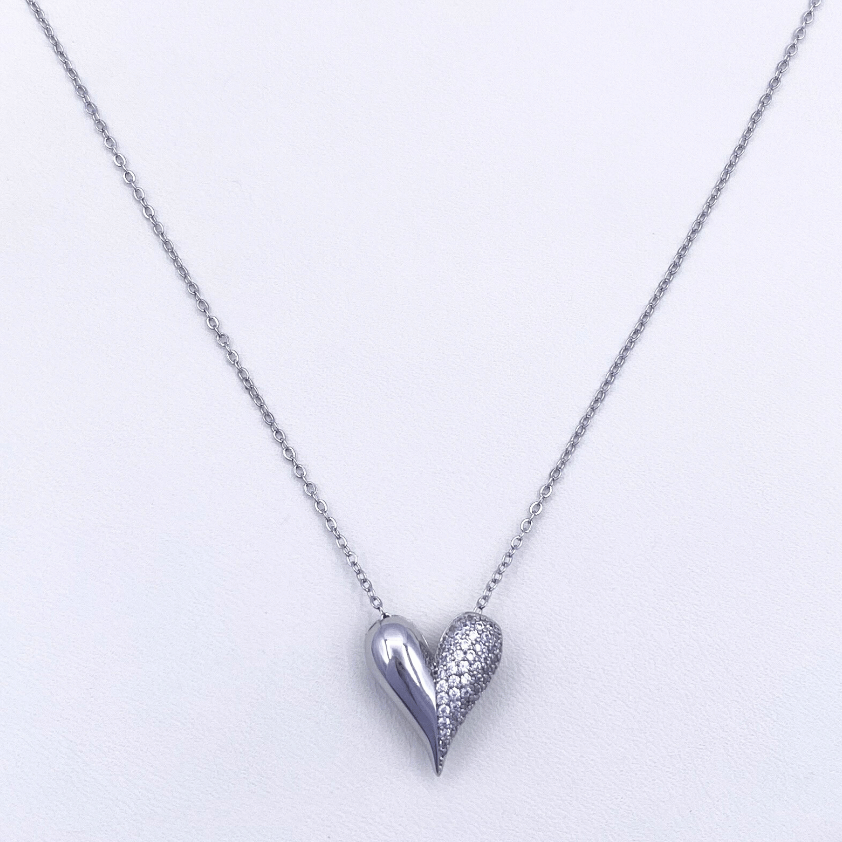 Kylie Necklace in Rhodium