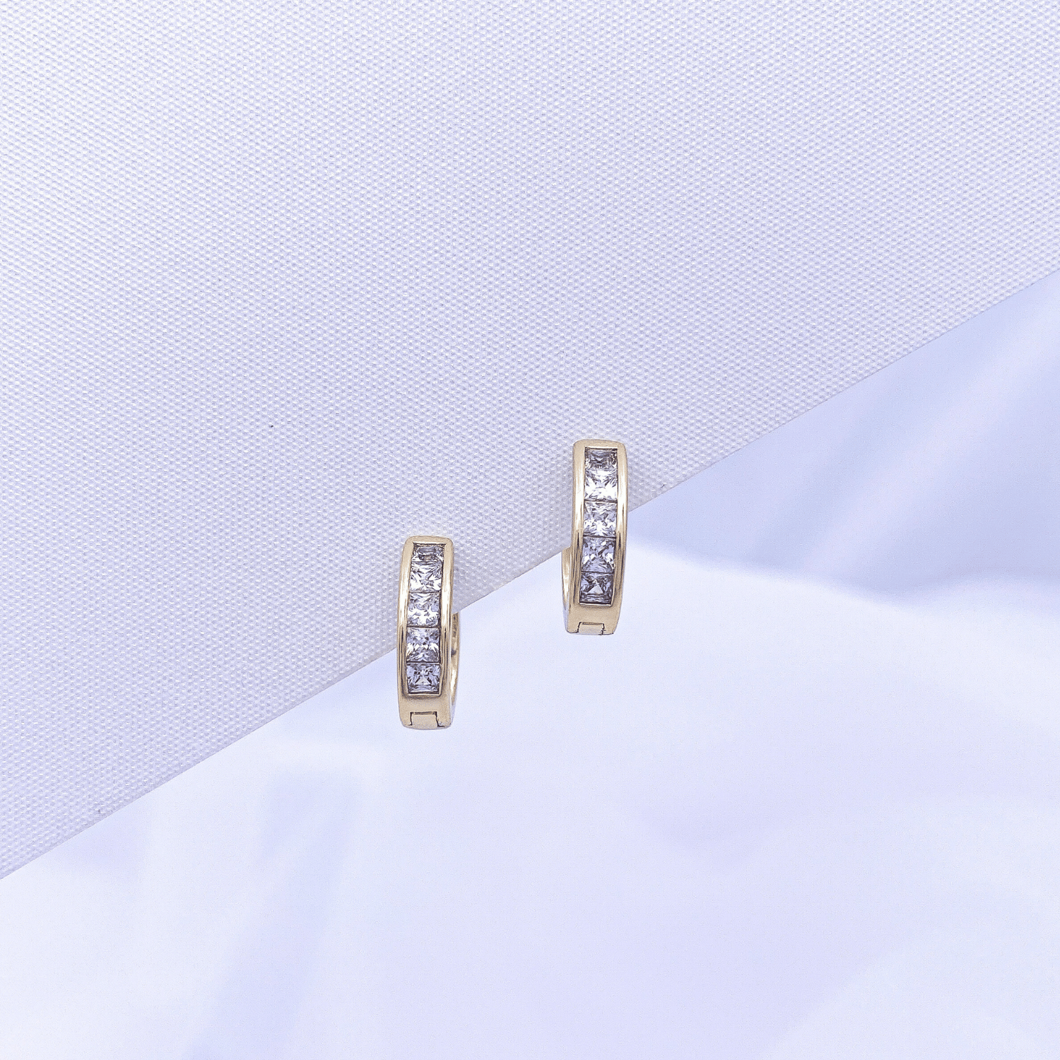 Blyana Hoop Earrings in Gold