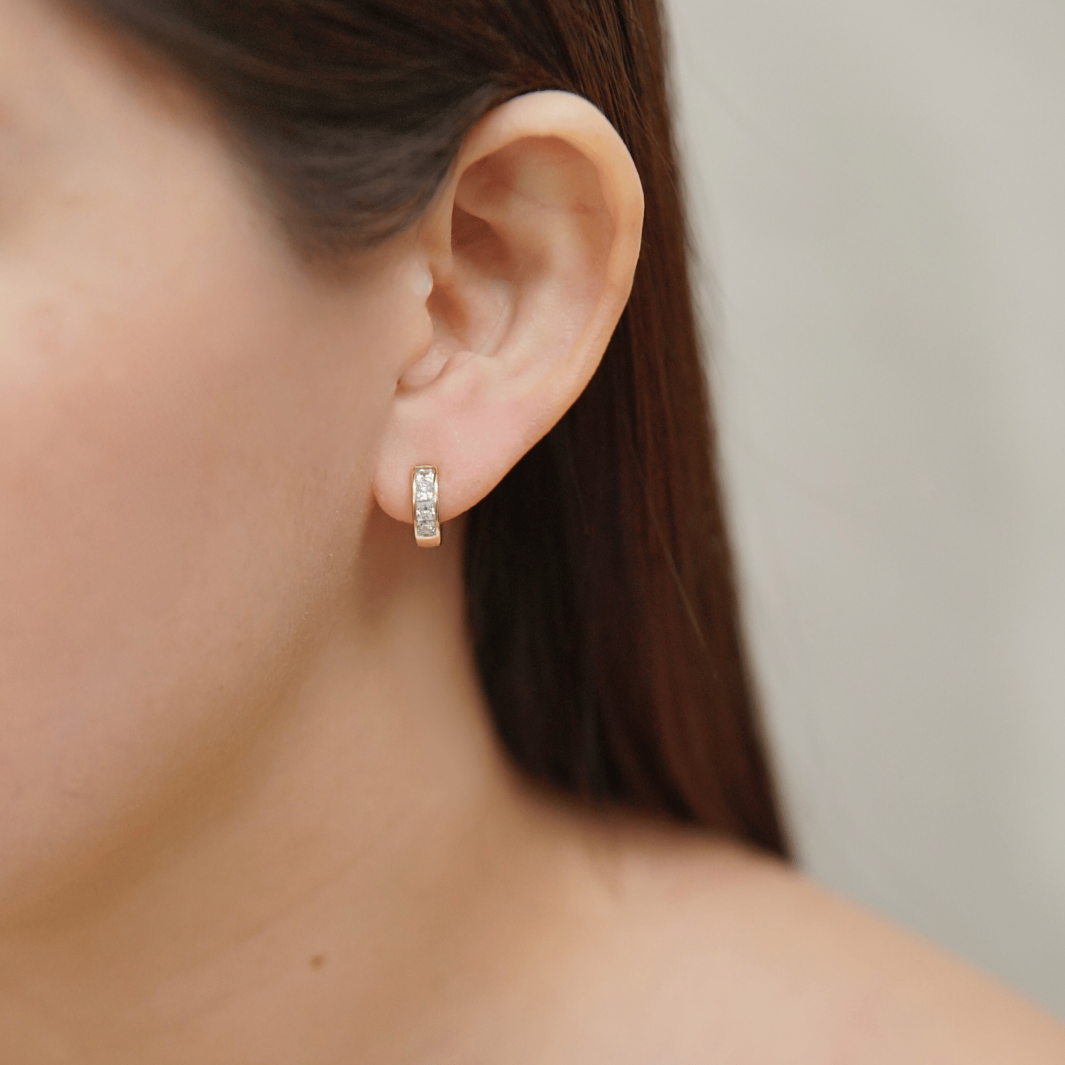 Blyana Hoop Earrings in Gold