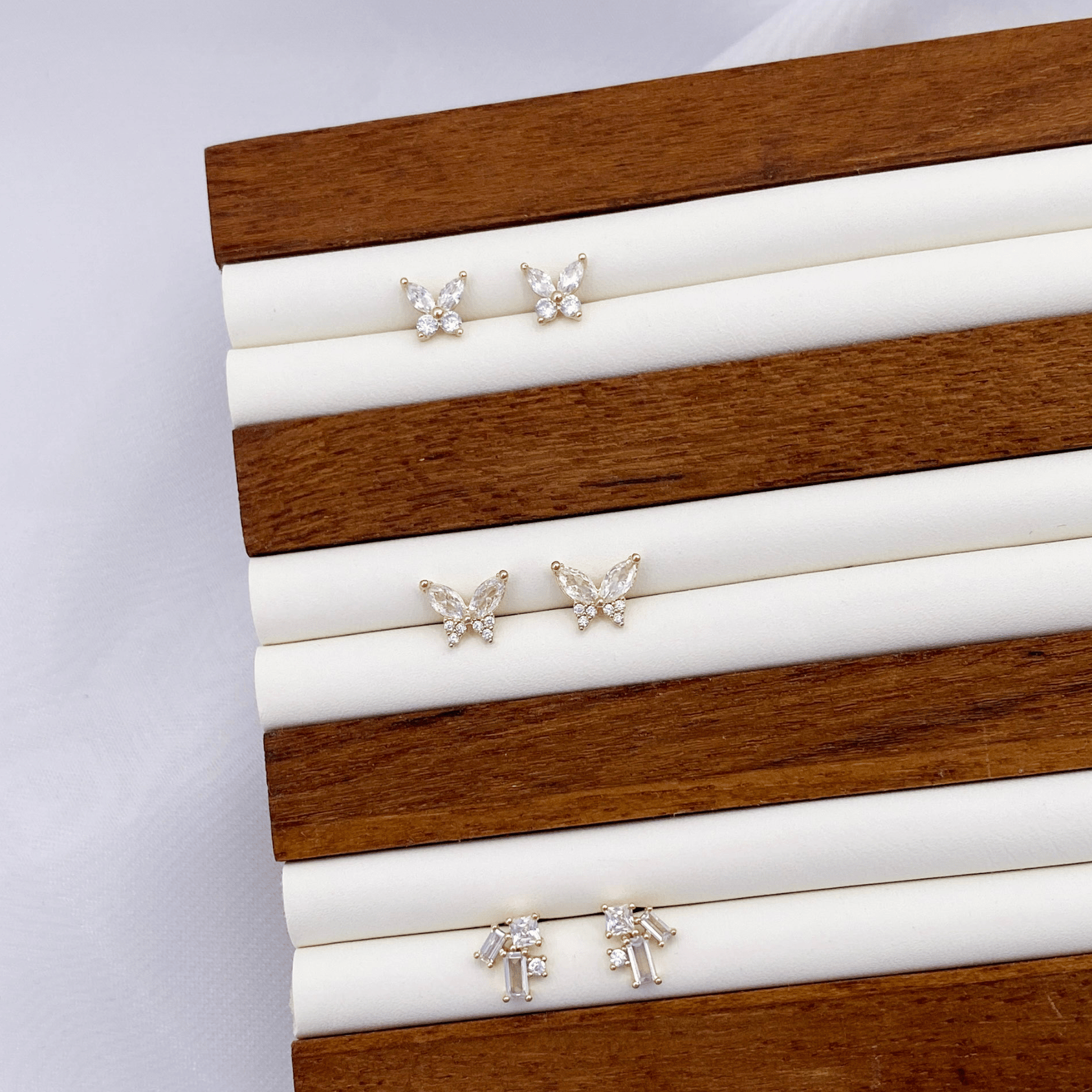 Bridget, Betsy, Belinda   Earrings in Gold