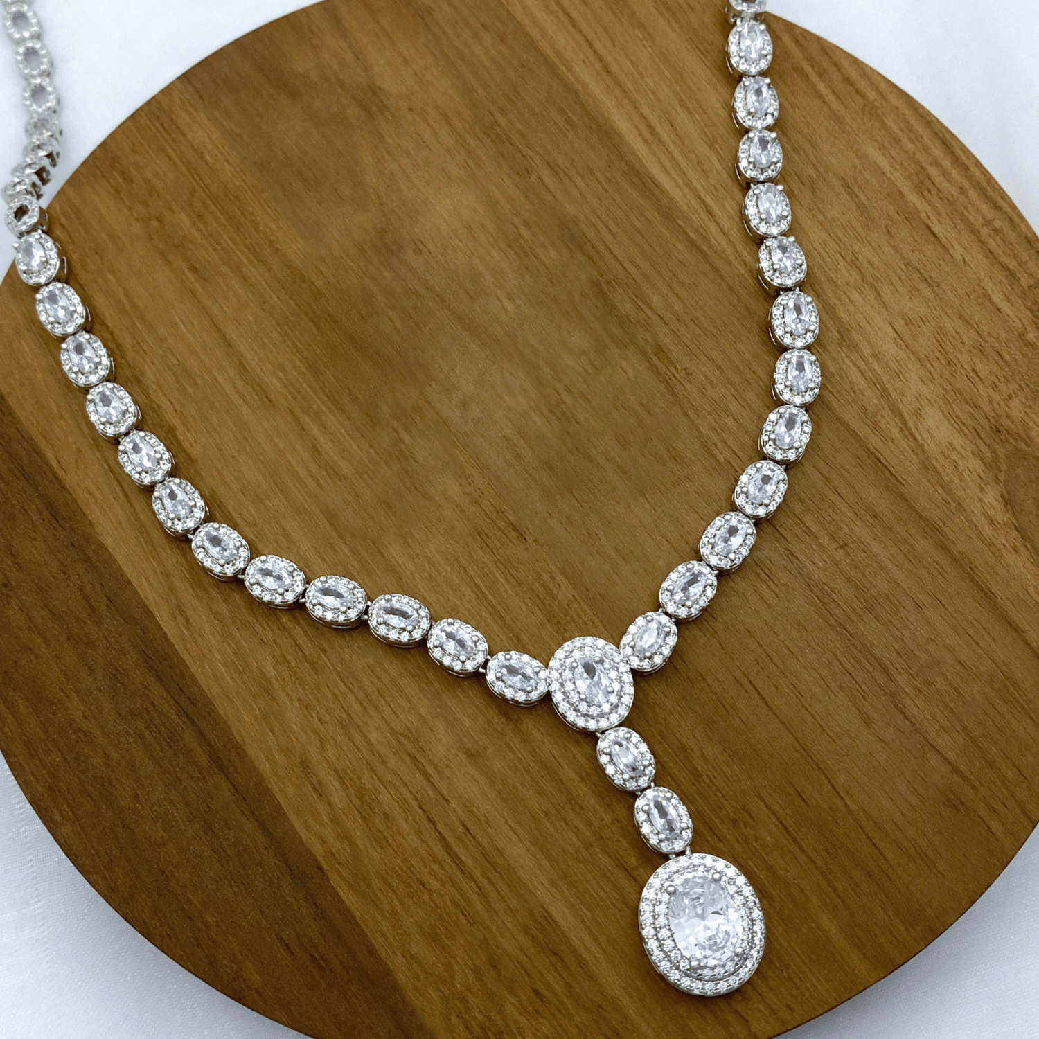 Elcie Set in Rhodium