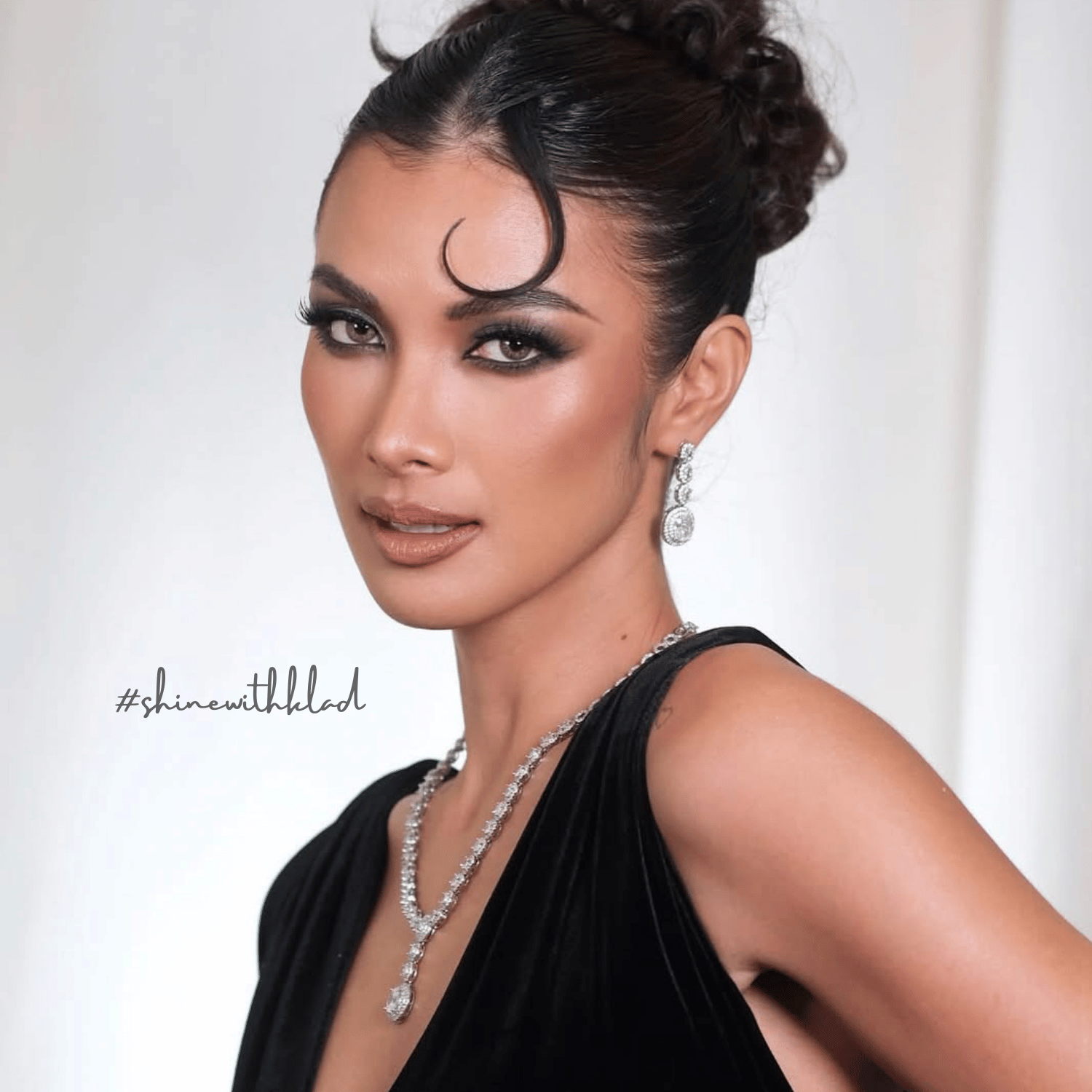 Elcie Set in Rhodium