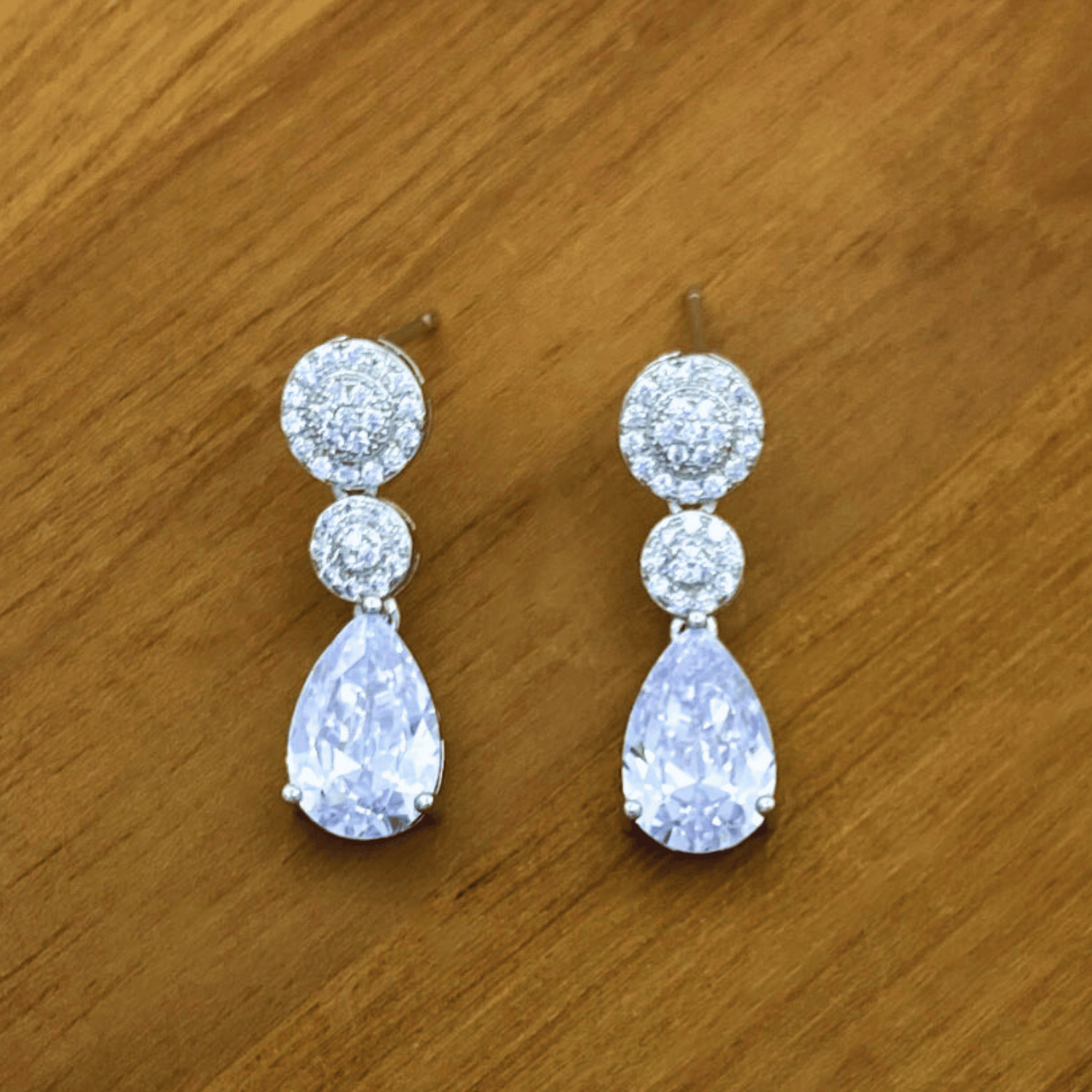 Elena Set in Rhodium