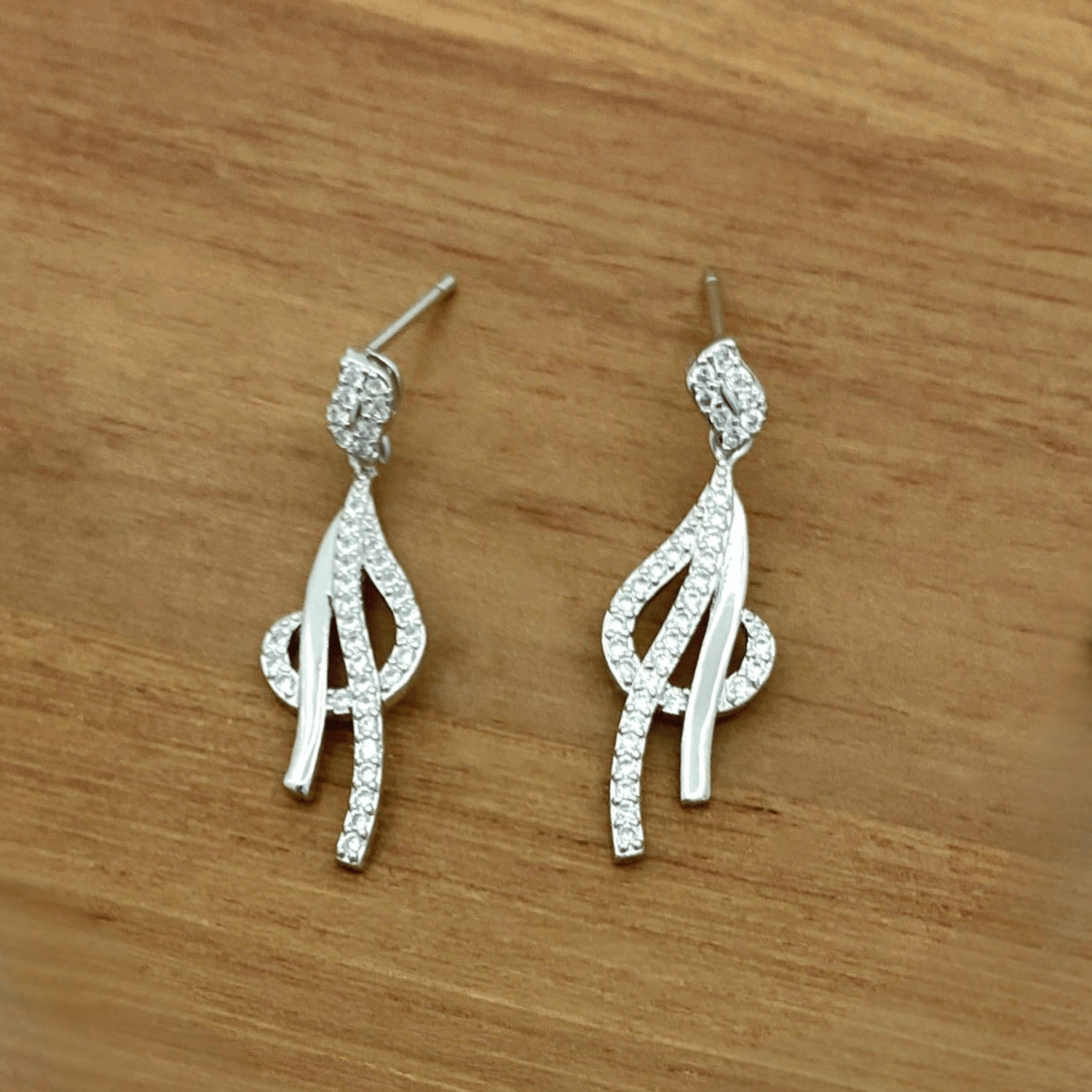 Elize Set in Rhodium