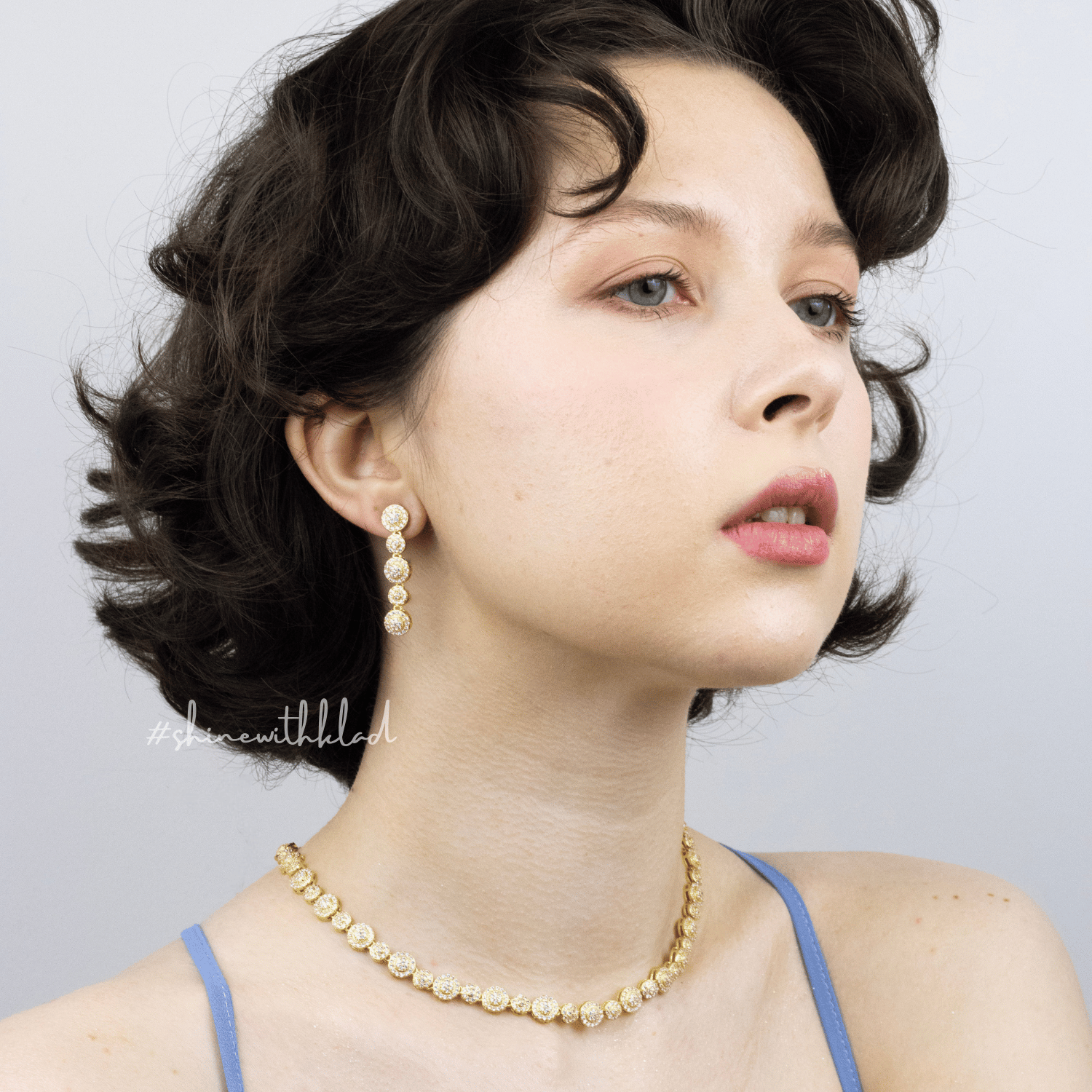 Emelie Set in Rhodium