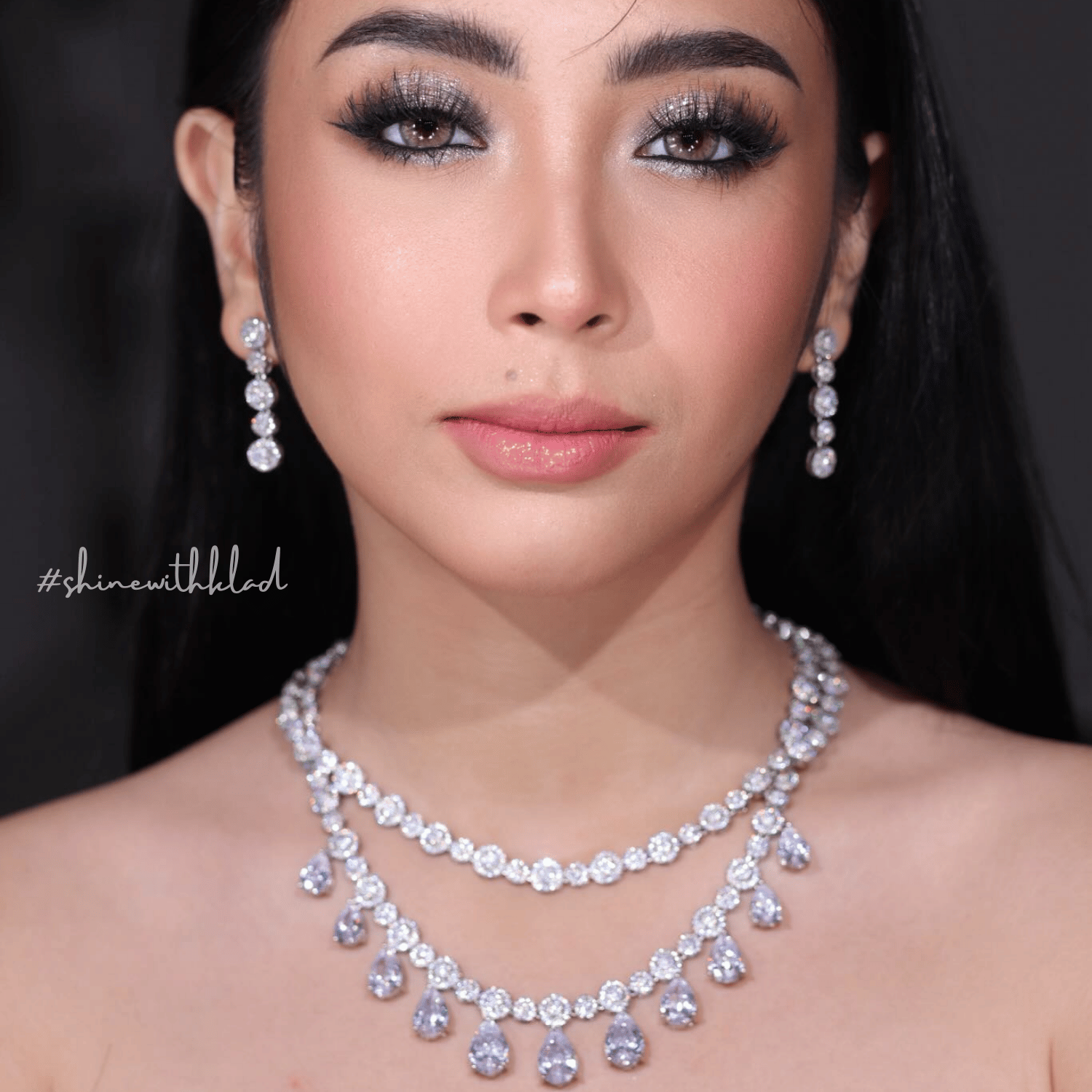 Emelie Set in Rhodium