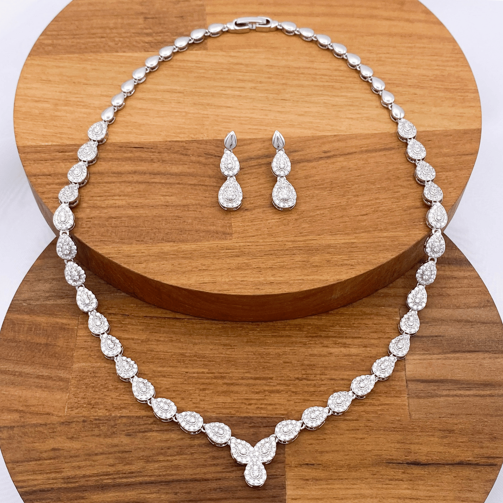 Galiwyn Set in Rhodium