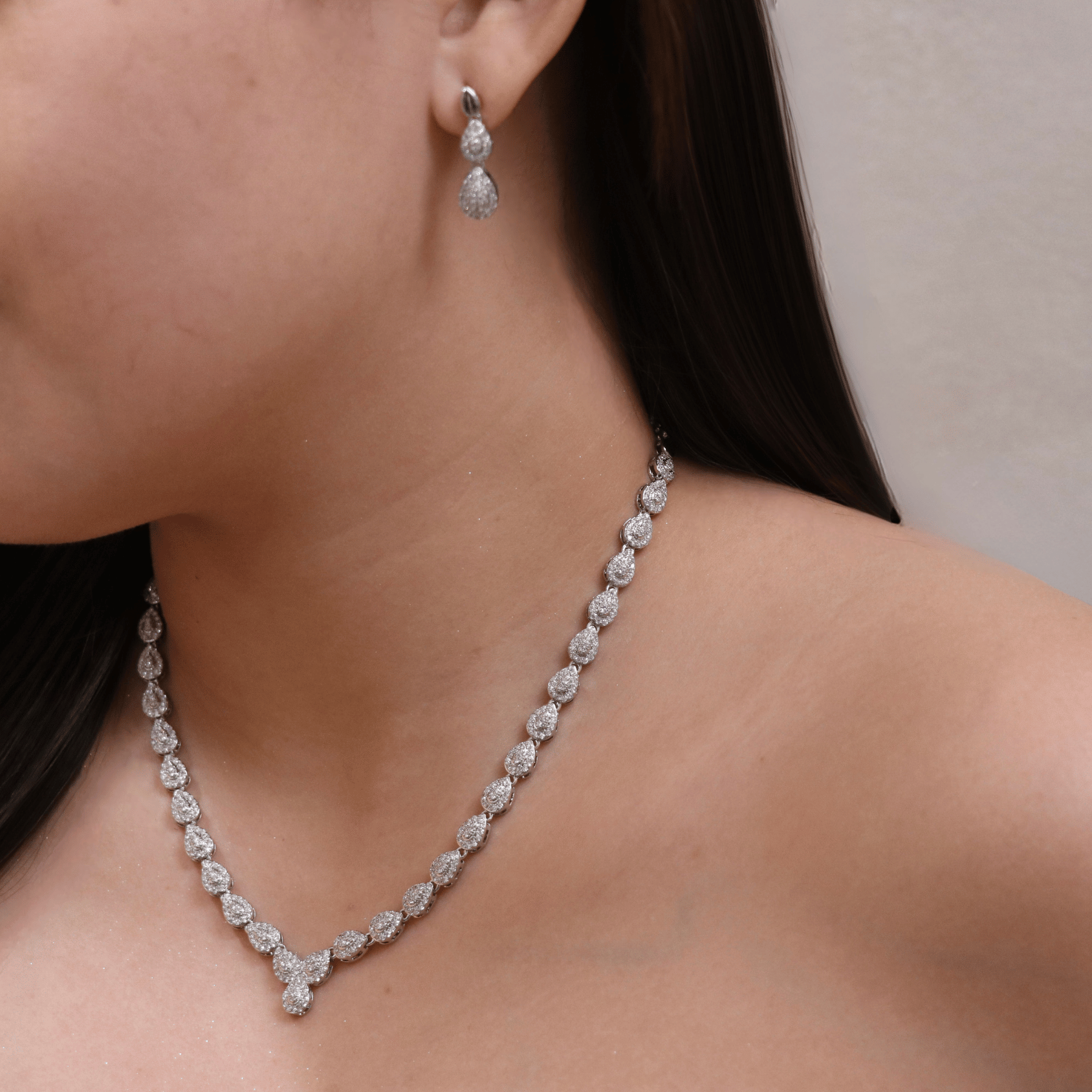 Galiwyn Set in Rhodium