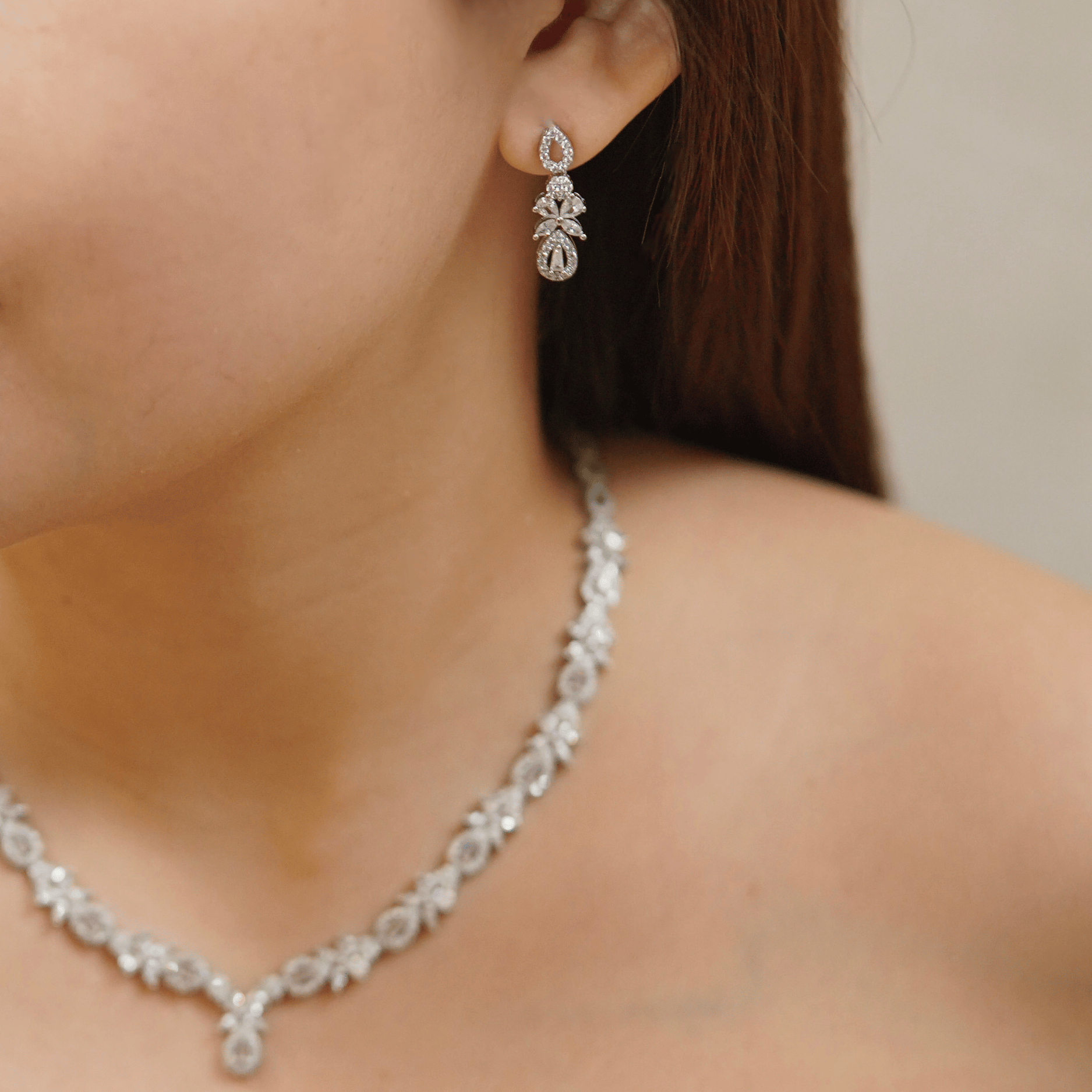 Glyssara Set in Rhodium