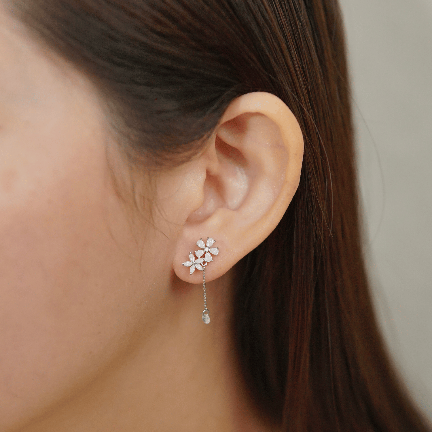 Jalaya Earrings in Rhodium