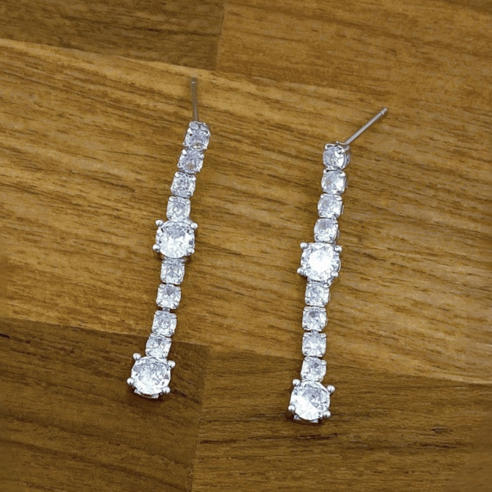 Lilly Set in Rhodium