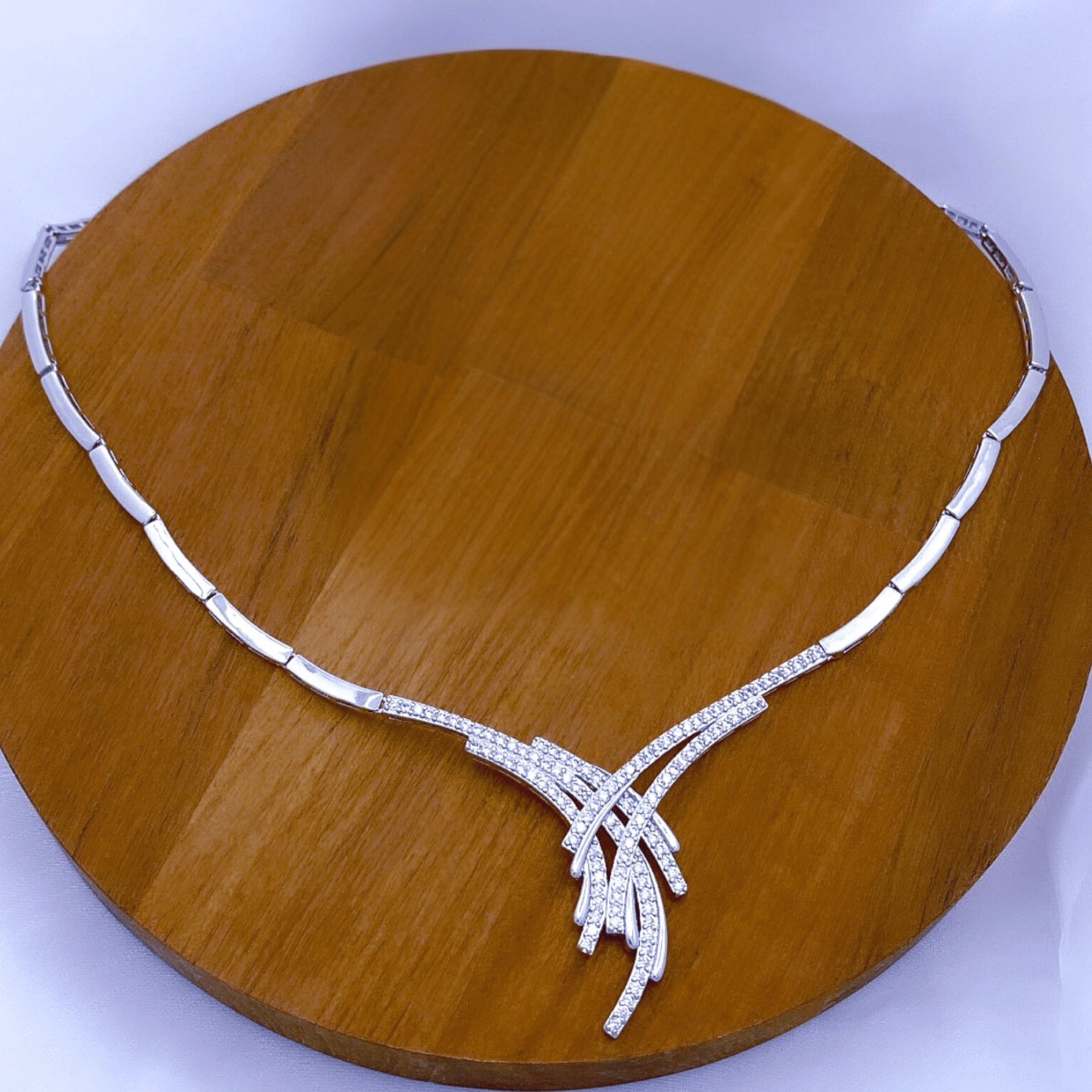 Lizza Set in Rhodium