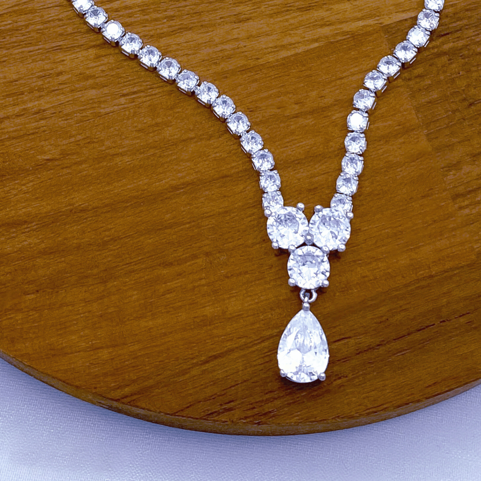 Lorraine Set in Rhodium