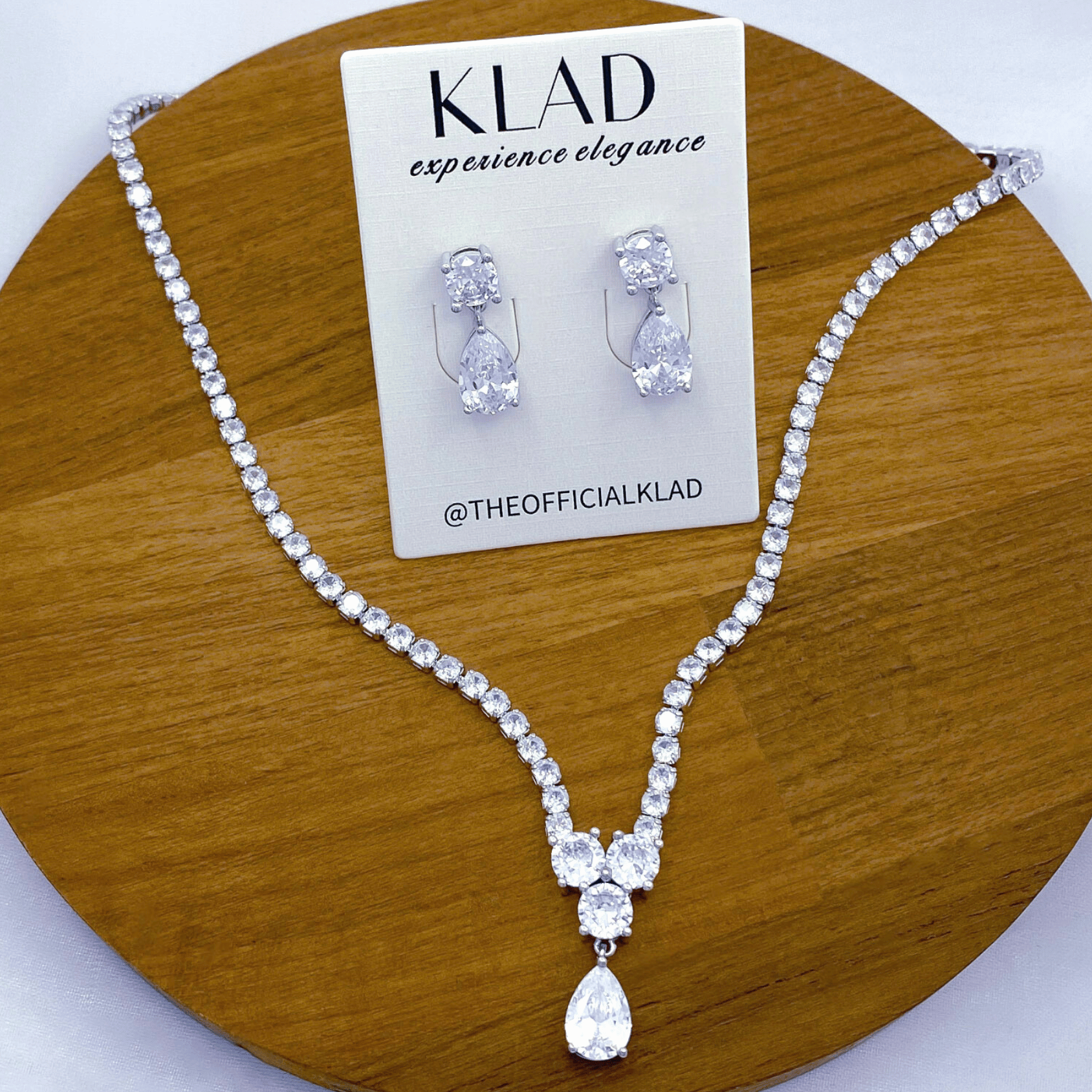 Lorraine Set in Rhodium