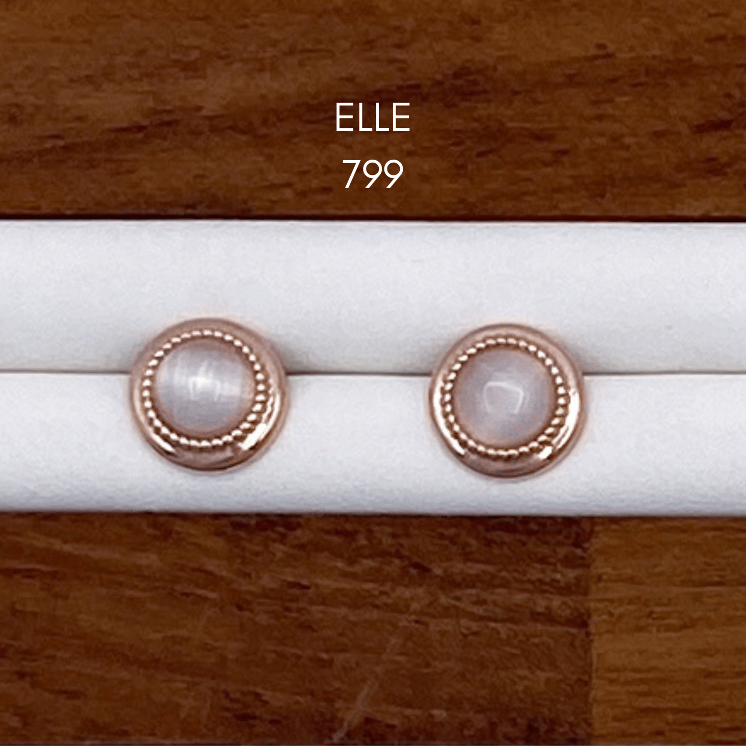 Elle, Eva & Eleanora Earrings in Rose Gold