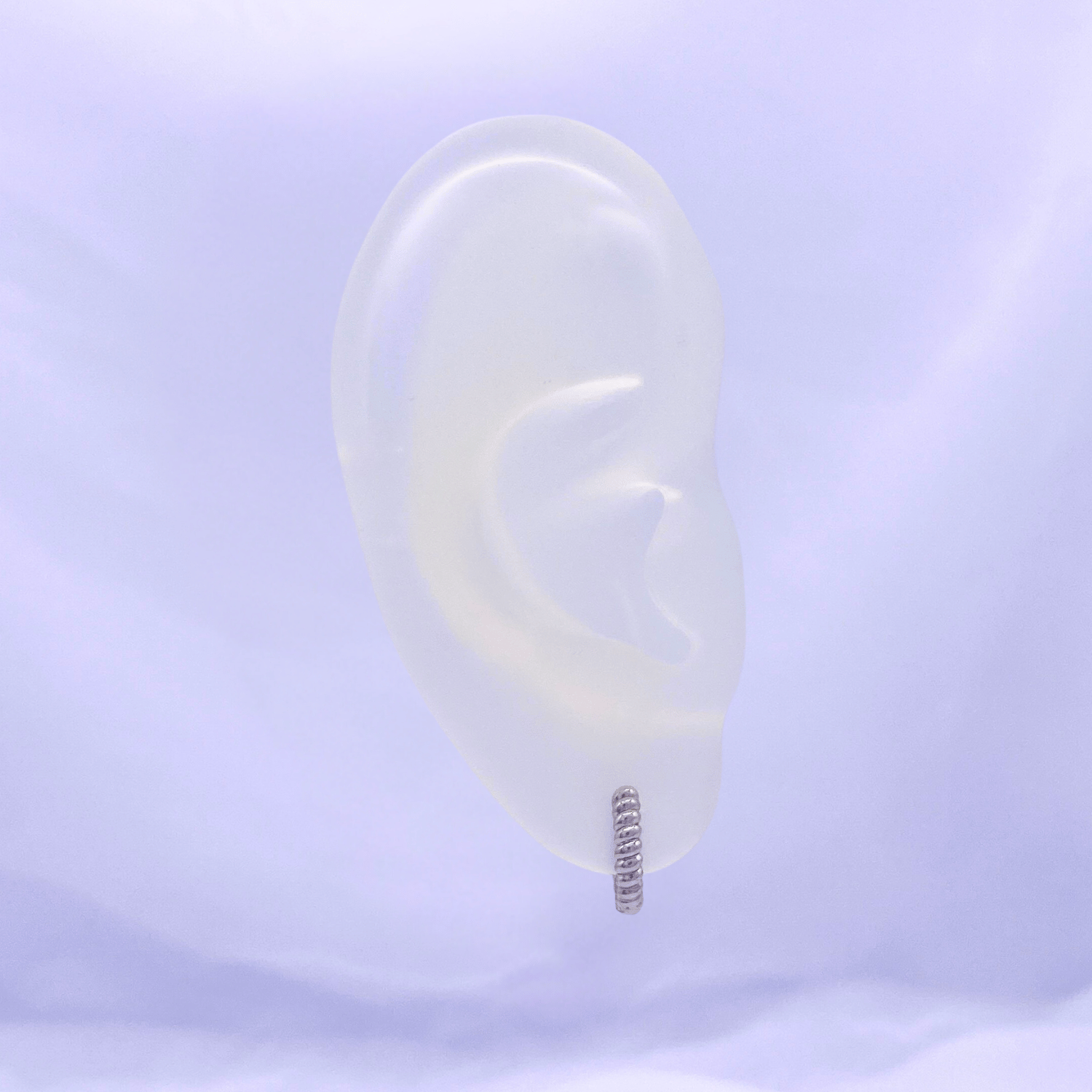 Xirena Hoop Earrings in Rhodium