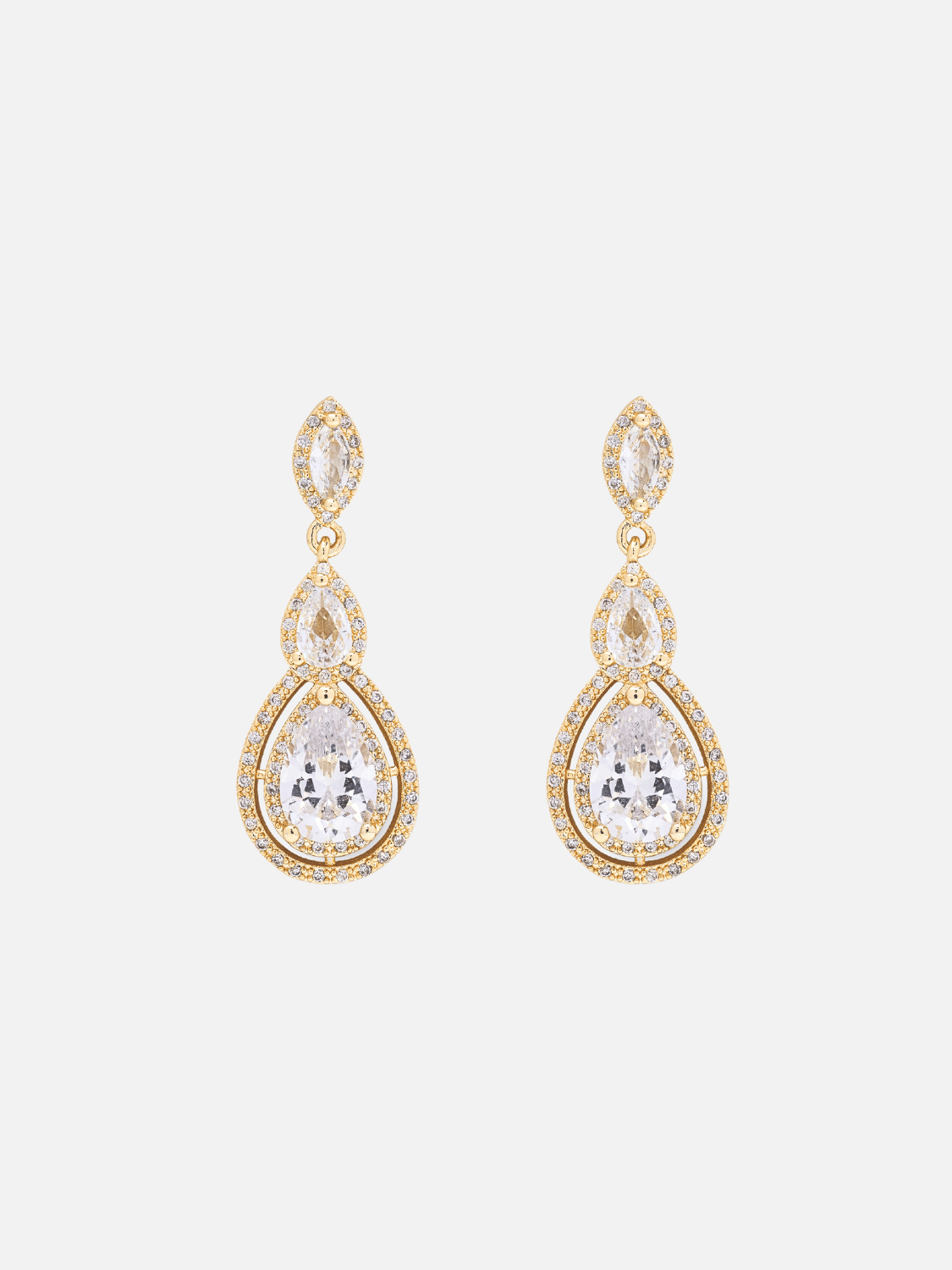 Zienn Stud Earrings in Gold