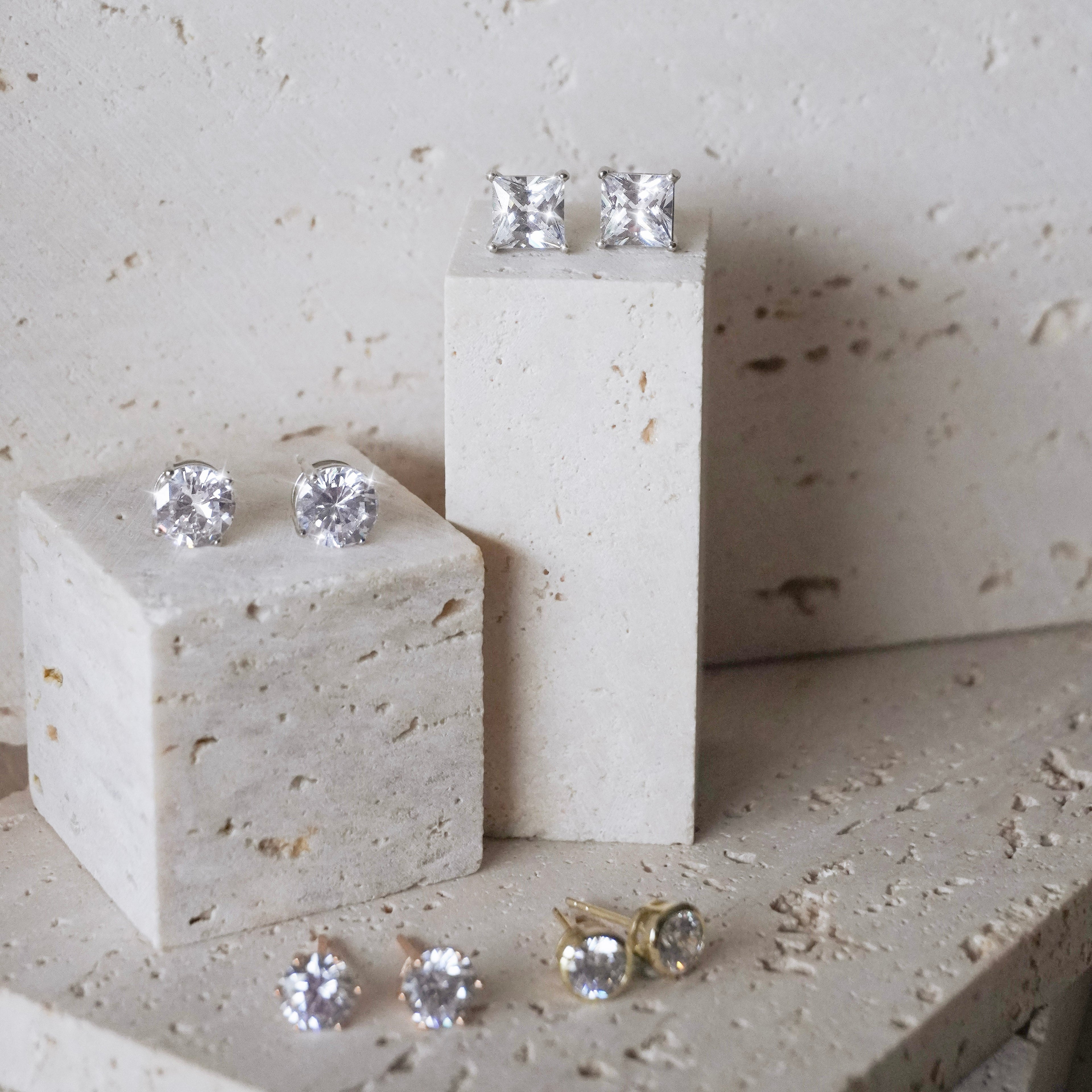 Single Stone Earrings