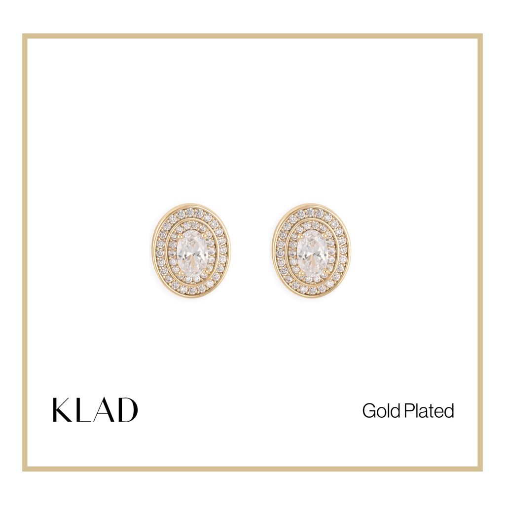 Lyora Stud Earrings in Gold