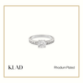 Peonyssa Ring in Rhodium