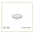 Peonyssa Ring in Rhodium