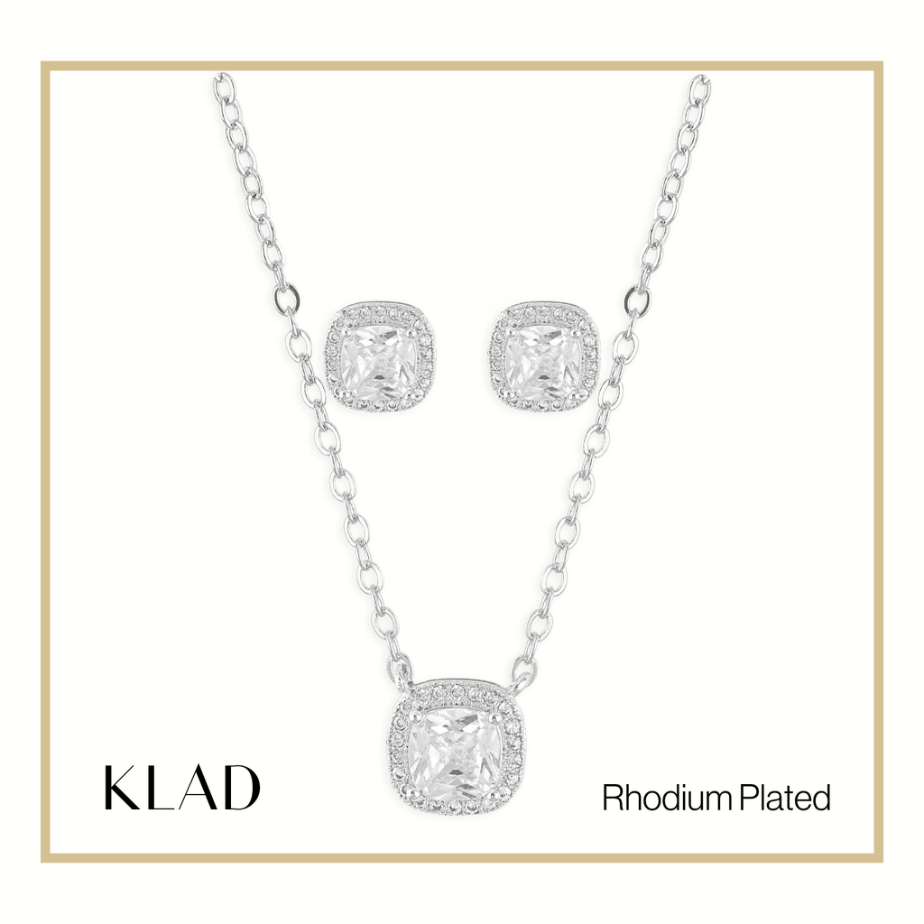 Shielle Jewelry Set in Rhodium
