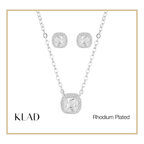 Shielle Jewelry Set in Rhodium