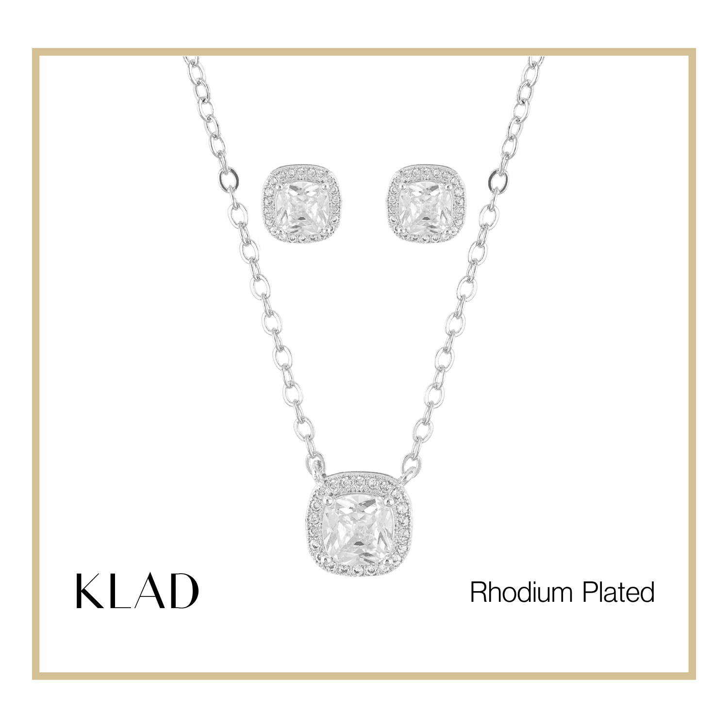 Shielle Jewelry Set in Rhodium