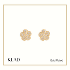 Meera Stud Earrings in Gold