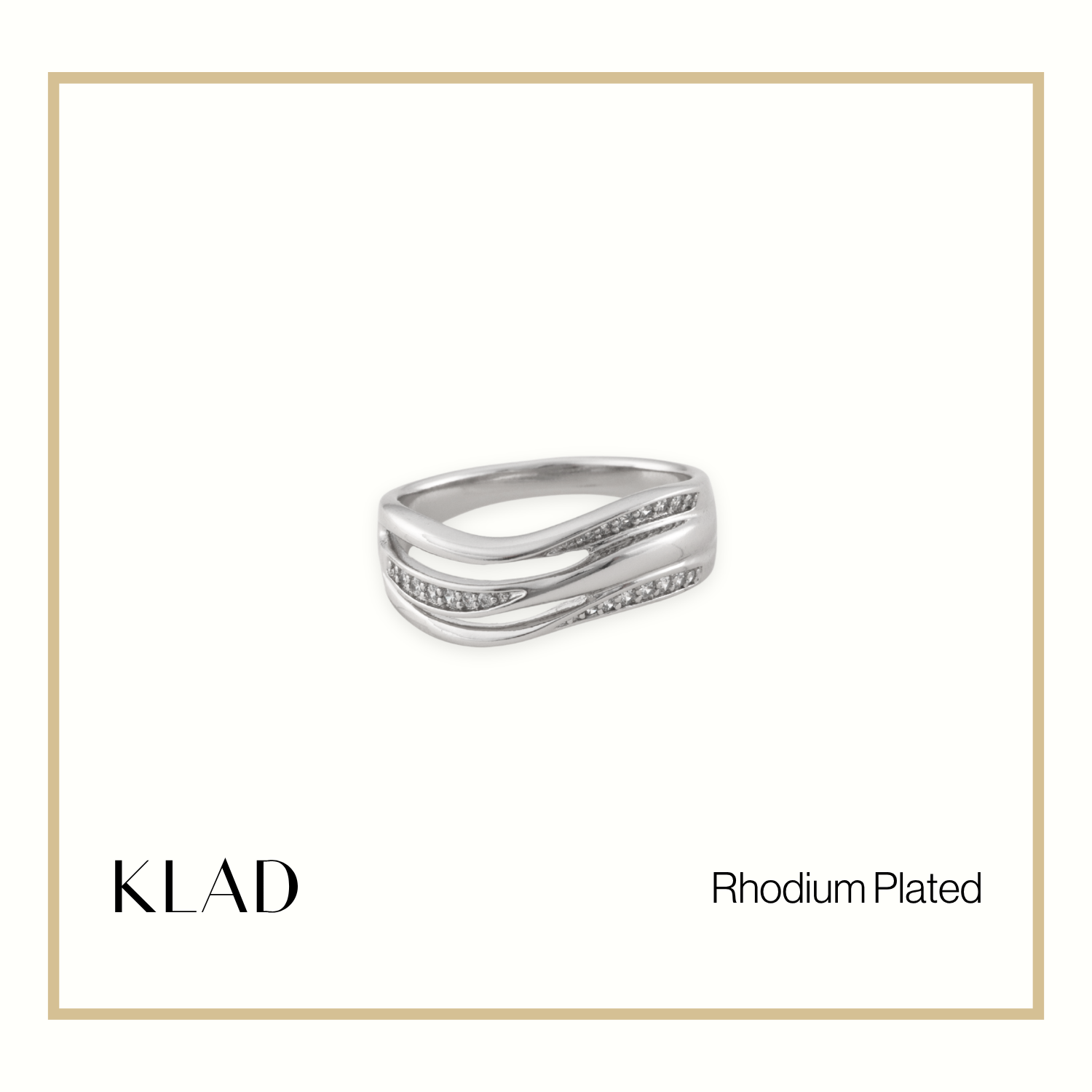 Xamara Ring in Rhodium