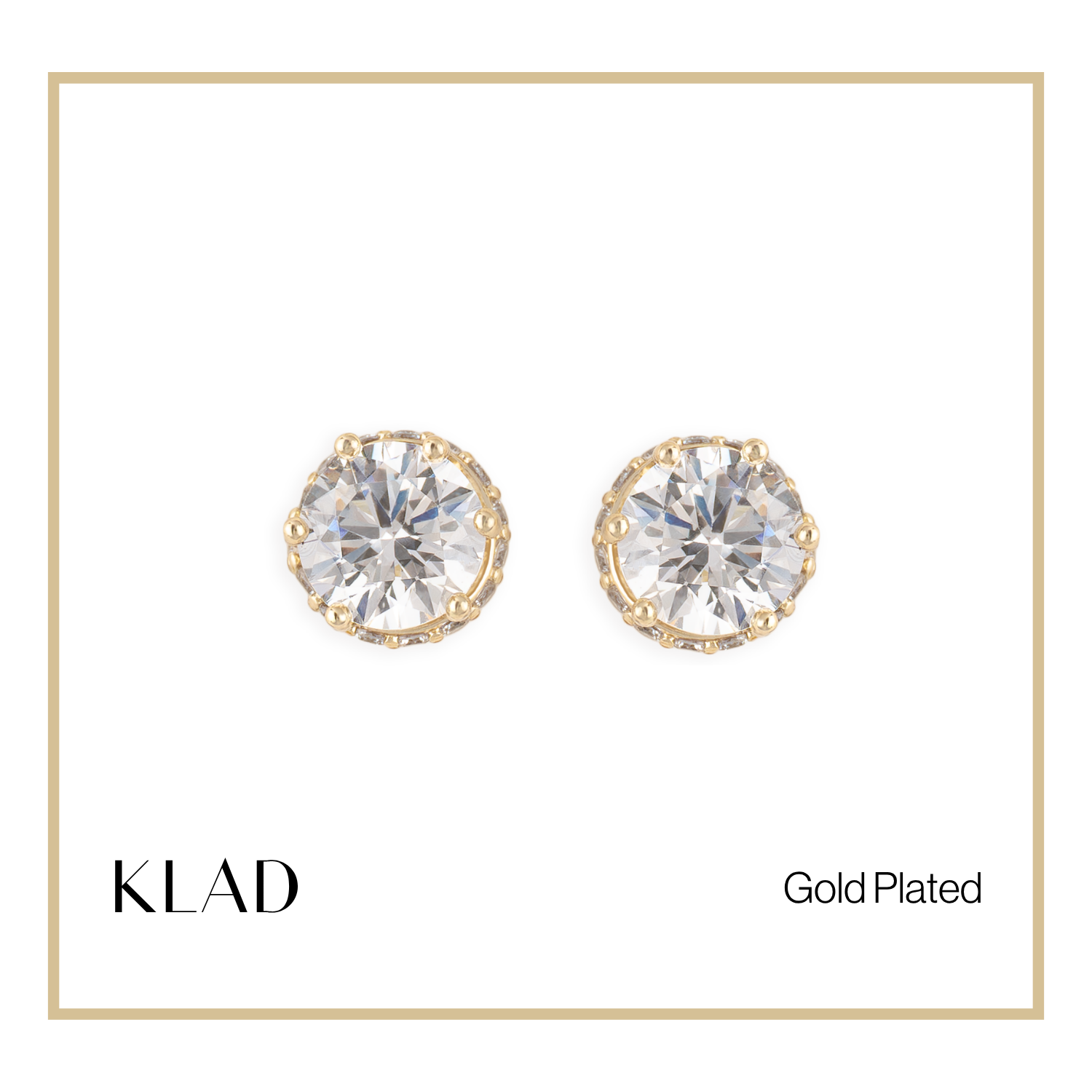 Liorah Stud Earrings in Gold