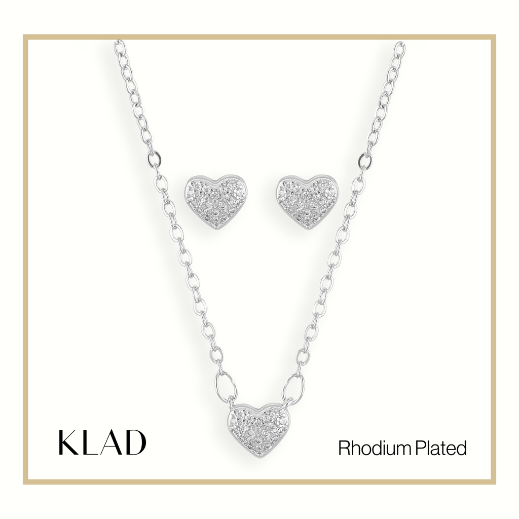 Marsha Jewelry Set in Rhodium