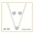 Marsha Jewelry Set in Rhodium
