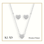 Marsha Jewelry Set in Rhodium