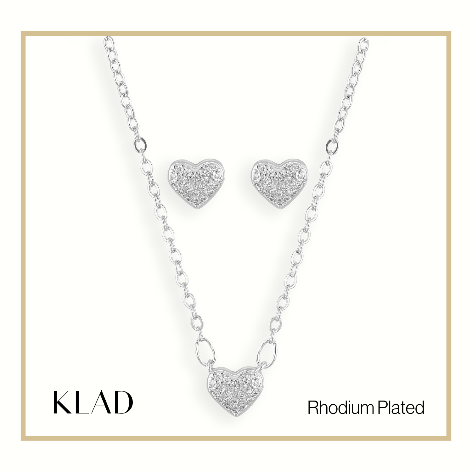 Marsha Jewelry Set in Rhodium