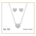 Marsha Jewelry Set in Rhodium