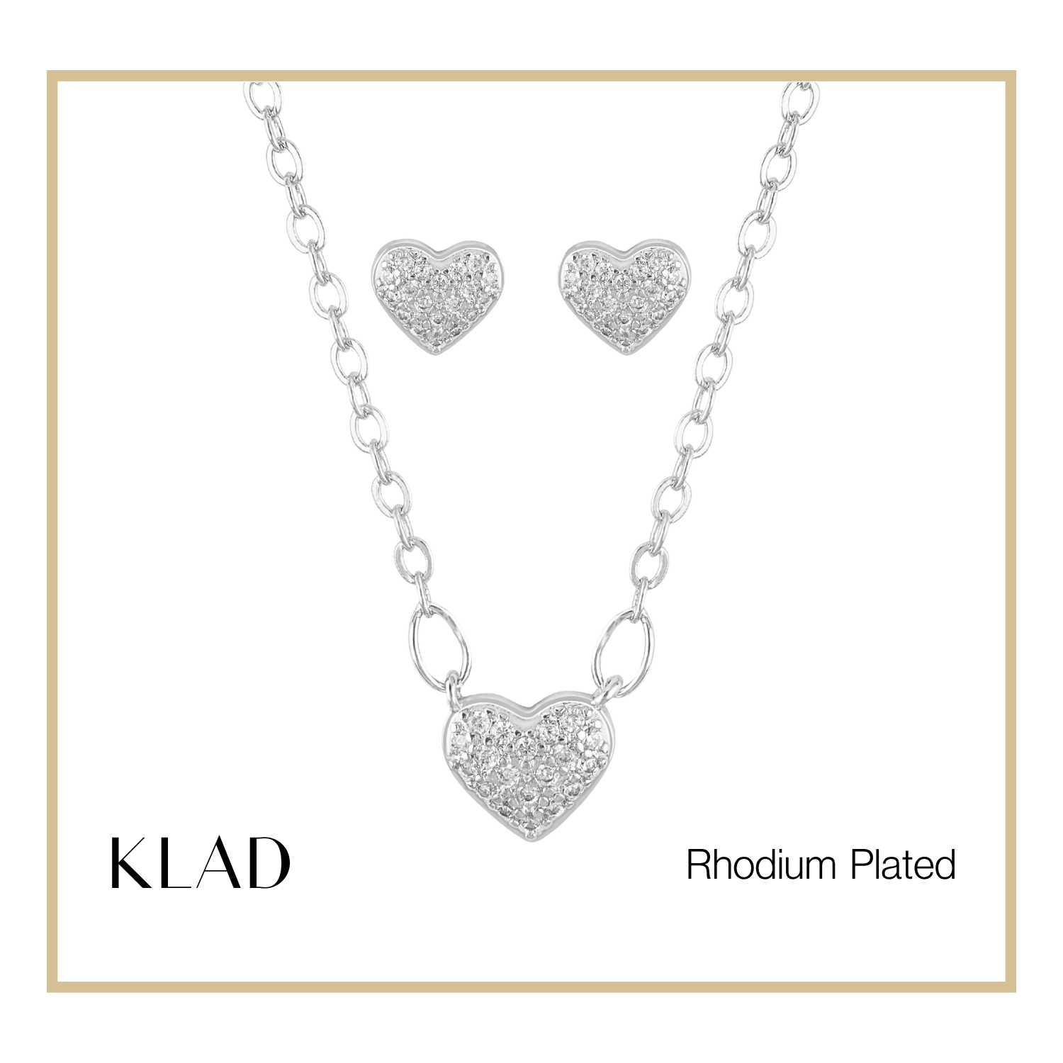 Marsha Jewelry Set in Rhodium