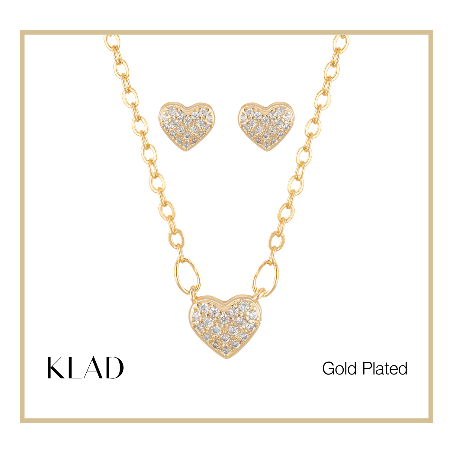 Marsha Jewelry Set in Gold