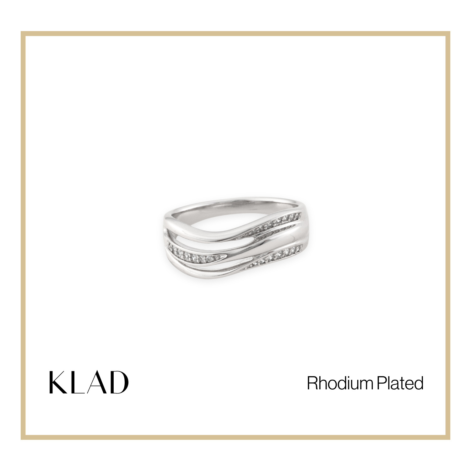 Xamara Ring in Rhodium