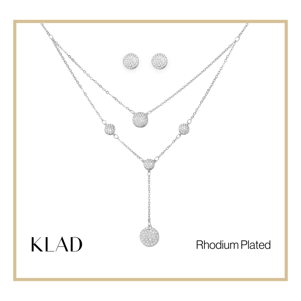 Monica Set in Rhodium