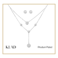 Monica Set in Rhodium