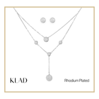 Monica Set in Rhodium