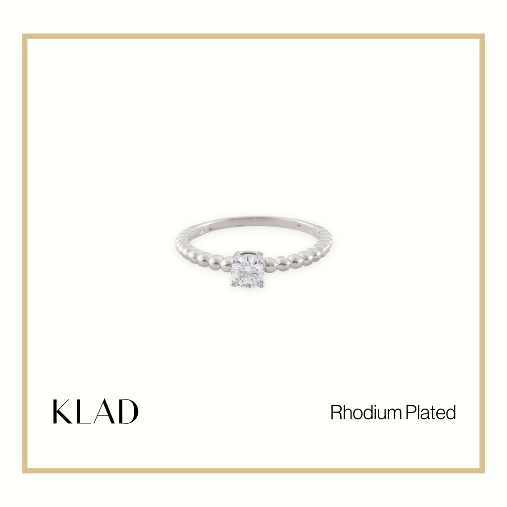 Raelle Ring in Rhodium