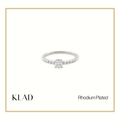 Raelle Ring in Rhodium