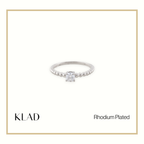 Raelle Ring in Rhodium