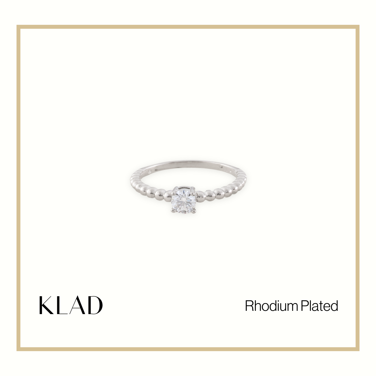 Raelle Ring in Rhodium