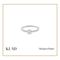 Raelle Ring in Rhodium