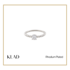 Raelle Ring in Rhodium