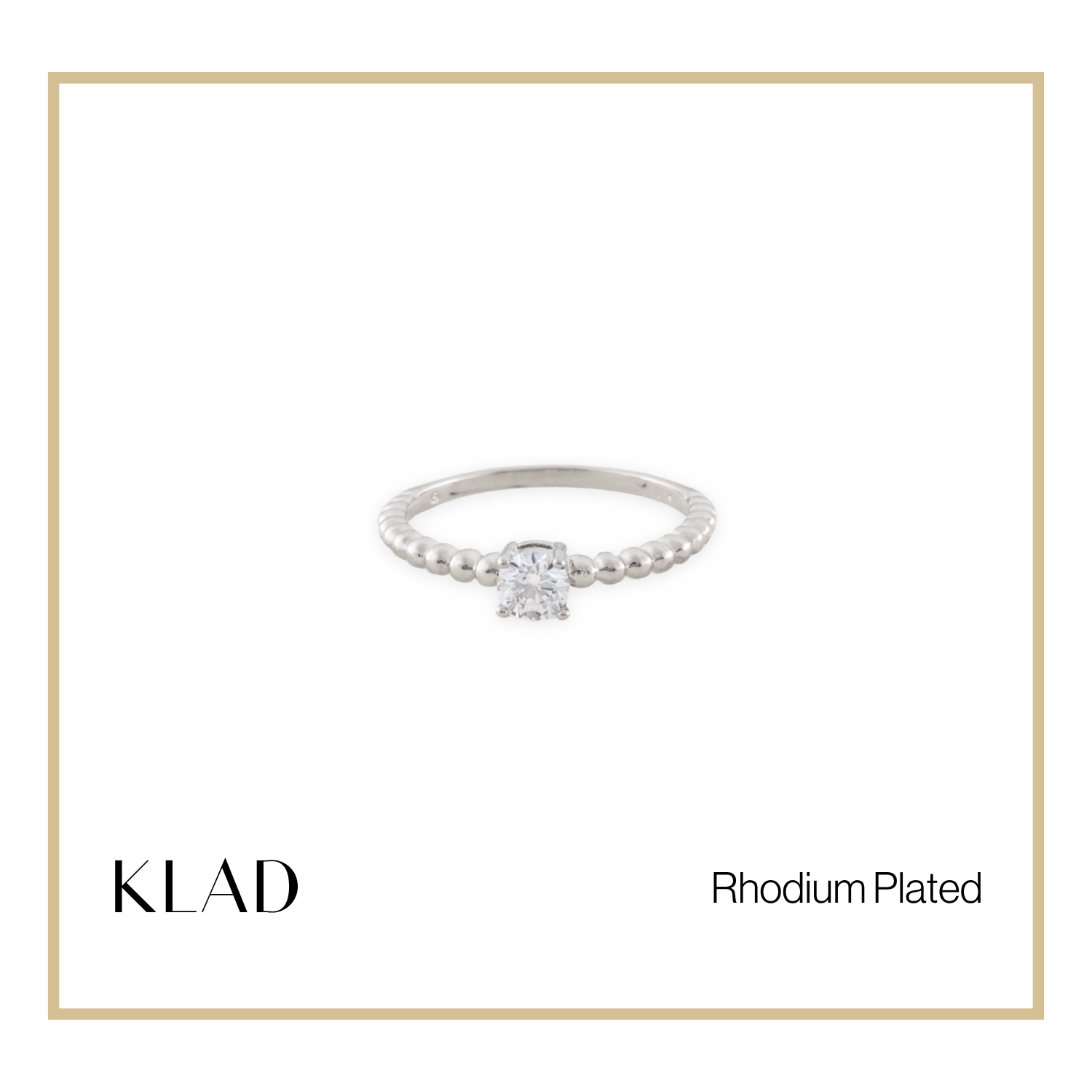 Raelle Ring in Rhodium