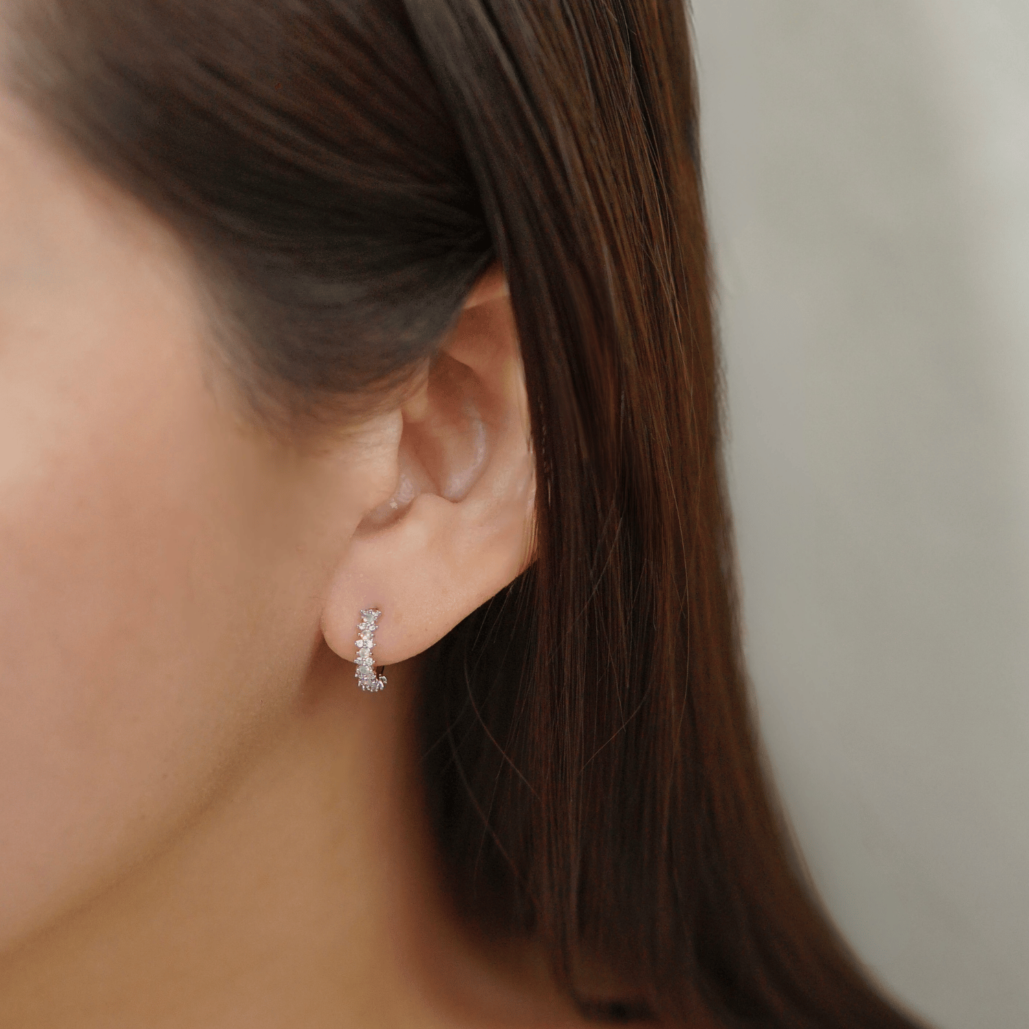 Jendara Earrings in Rhodium